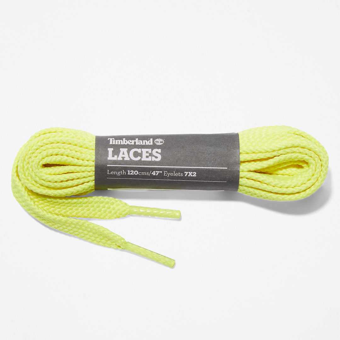 Mens Timberland 119.4cm / 47" Flat Replacement Laces in Yellow