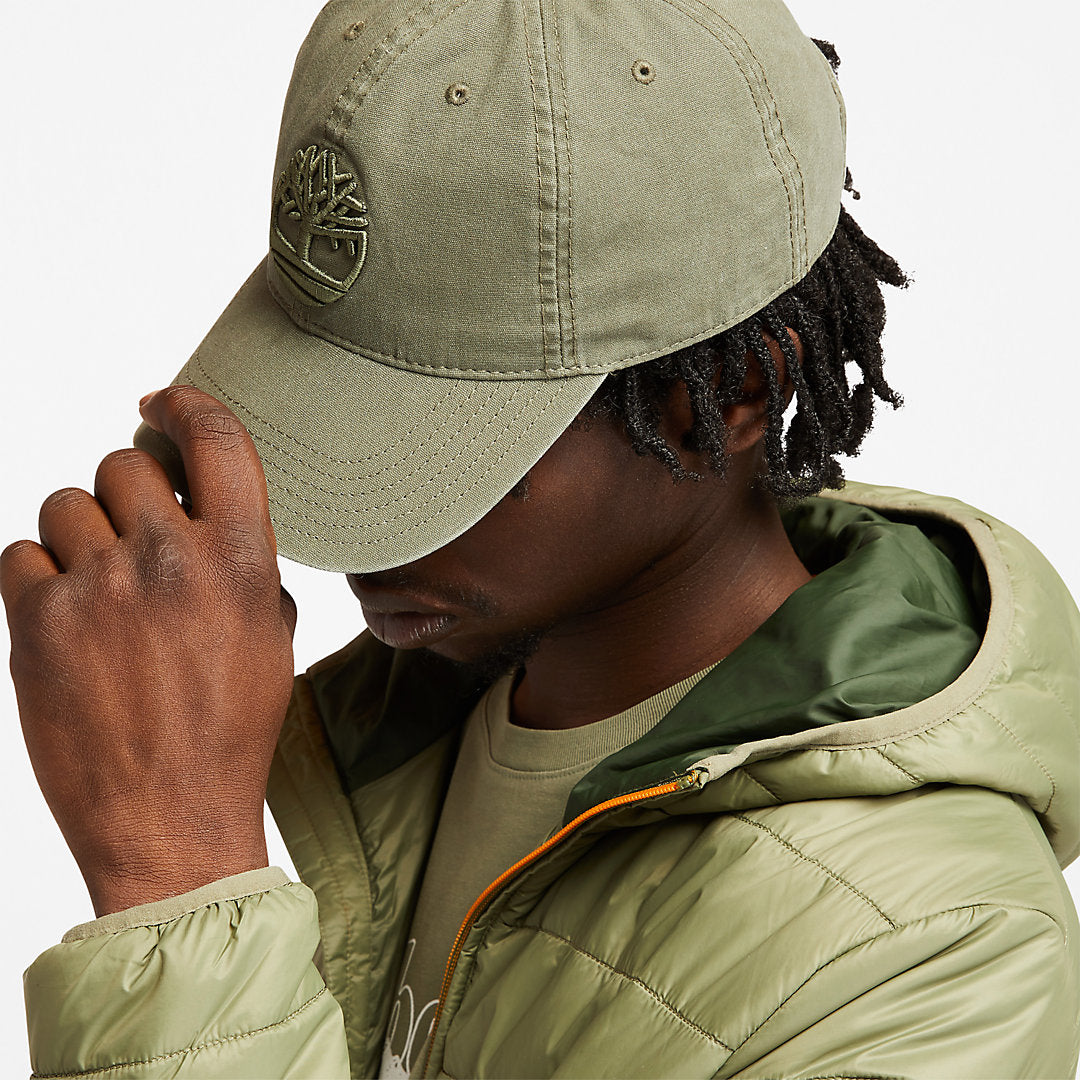 Mens Timberland Soundview Cotton Canvas Cap for Men in Dark Green