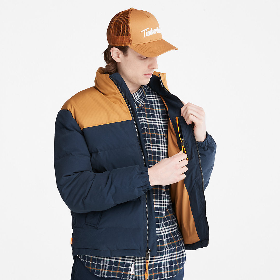 Mens Timberland Welch Mountain Puffer Jacket for Men in Navy