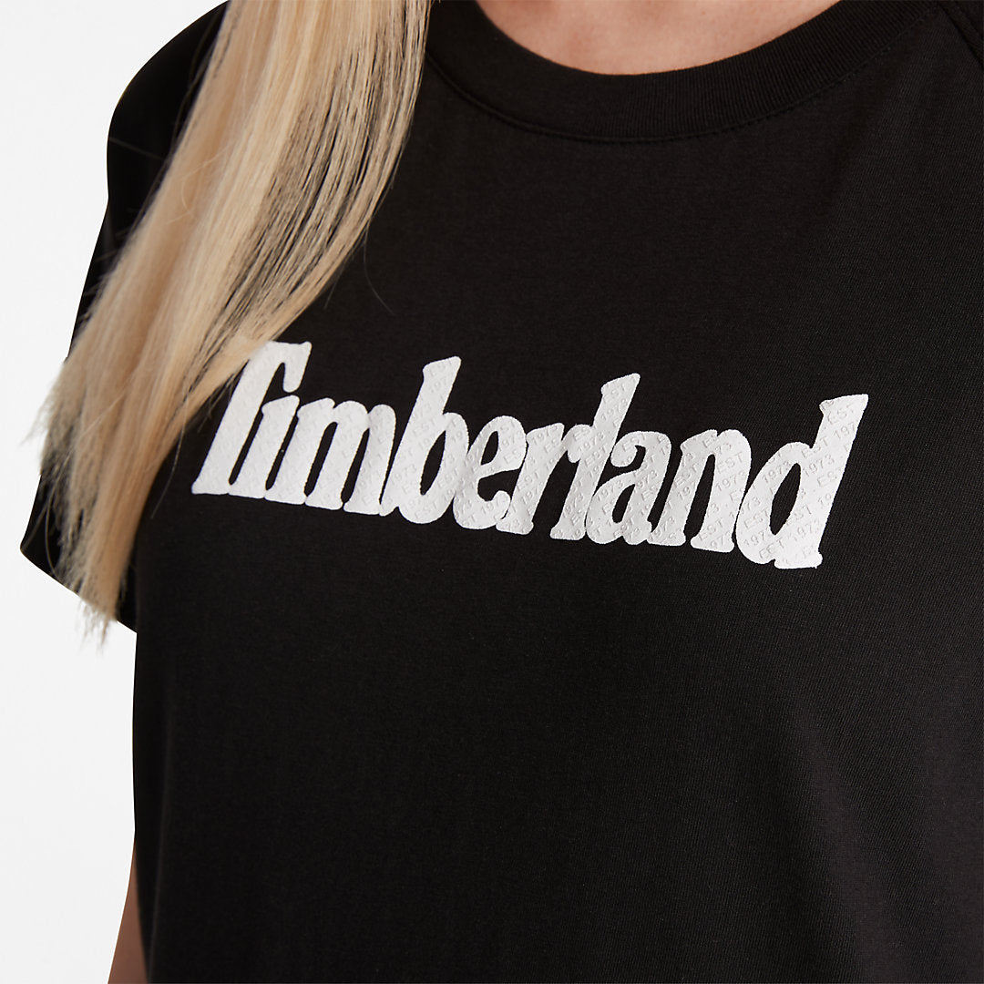 Womens Timberland Logo T-Shirt for Women in Black