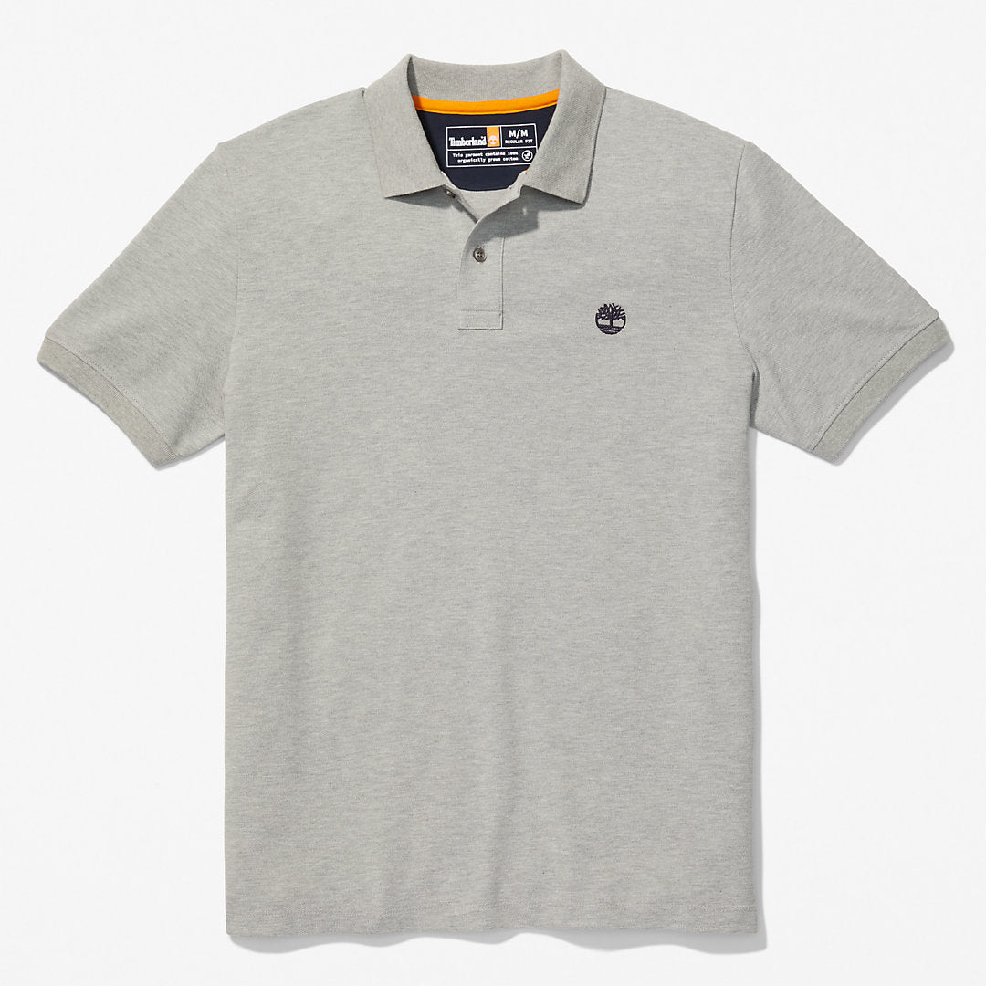 Mens Timberland Millers River Pique Polo Shirt for Men in Grey