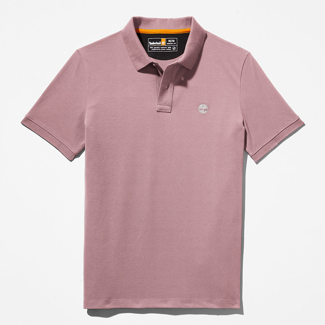 Mens Timberland Millers River Pique Polo Shirt for Men in Purple