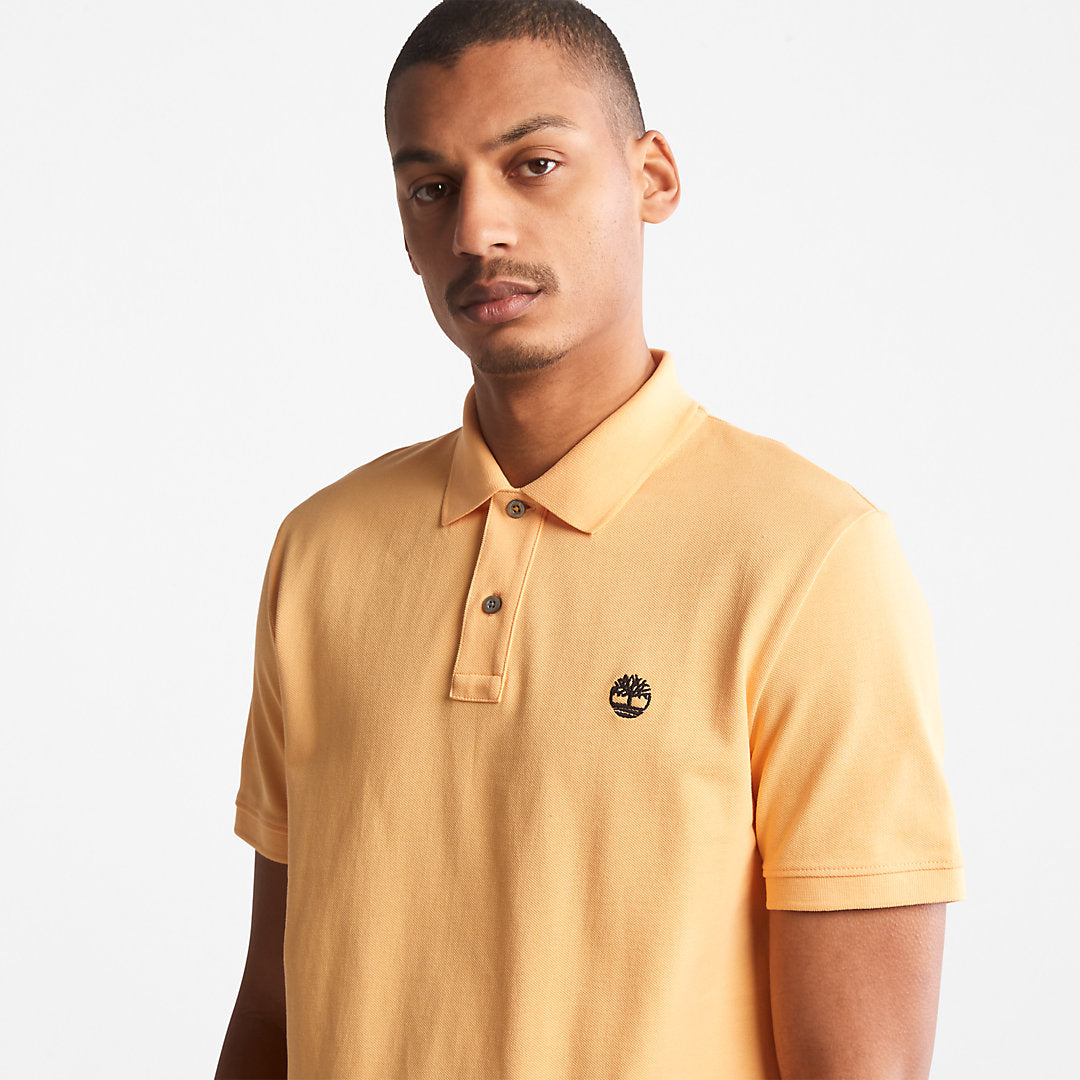 Mens Timberland Millers River Pique Polo Shirt for Men in Yellow