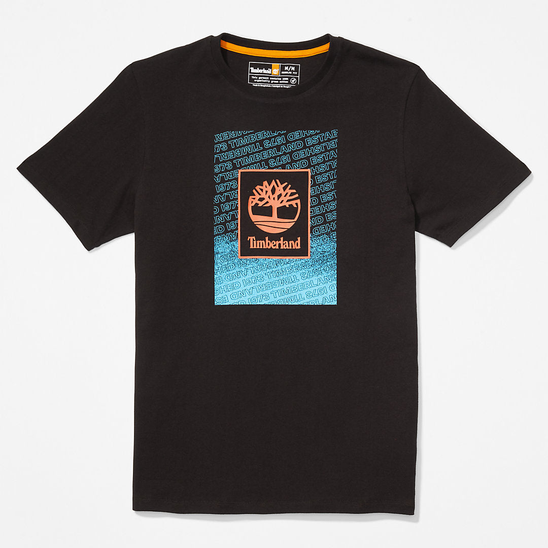 Mens Timberland Outdoor Archive T-Shirt for Men in Black