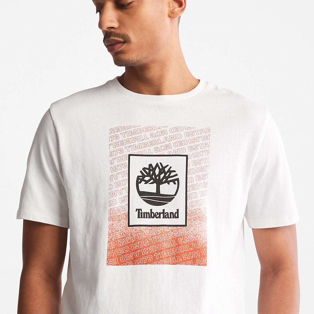 Mens Timberland Outdoor Archive T-Shirt for Men in White