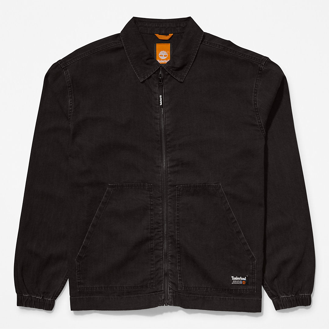 Mens Timberland Progressive Utility Light Denim Jacket for Men in Black