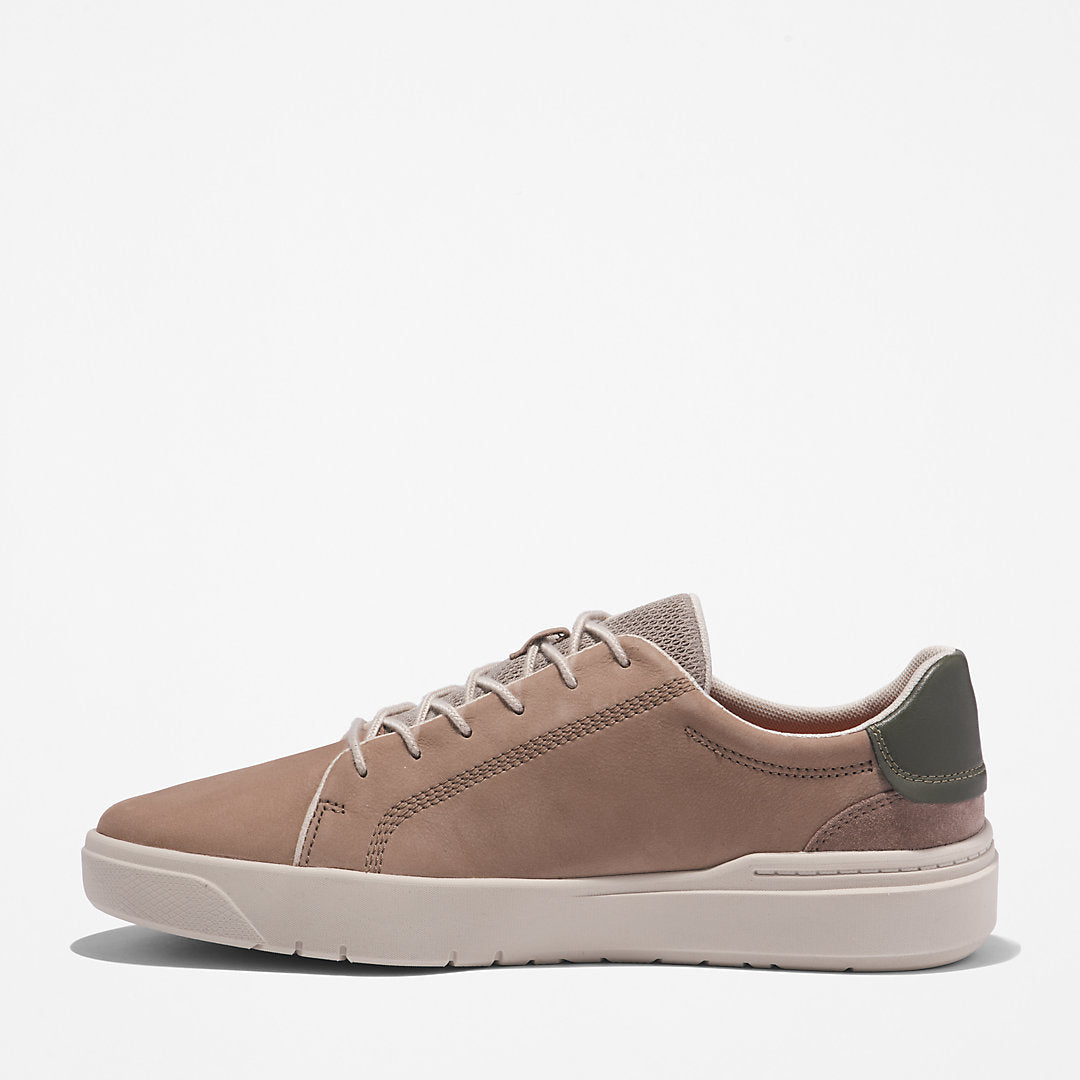 Mens Timberland Seneca Bay Leather Trainer for Men in Beige