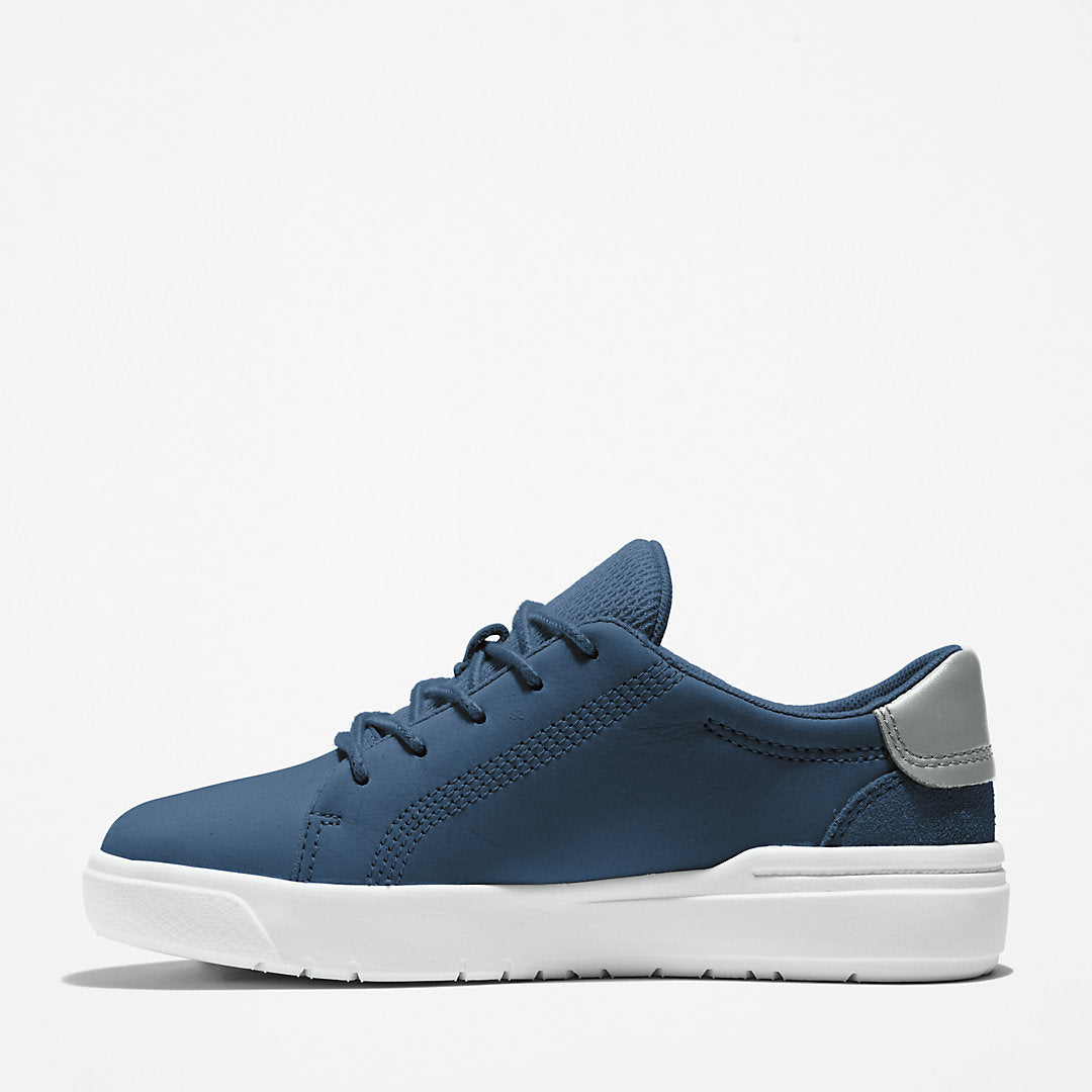 Kids Timberland Seneca Bay Leather Trainer for Kids in Blue