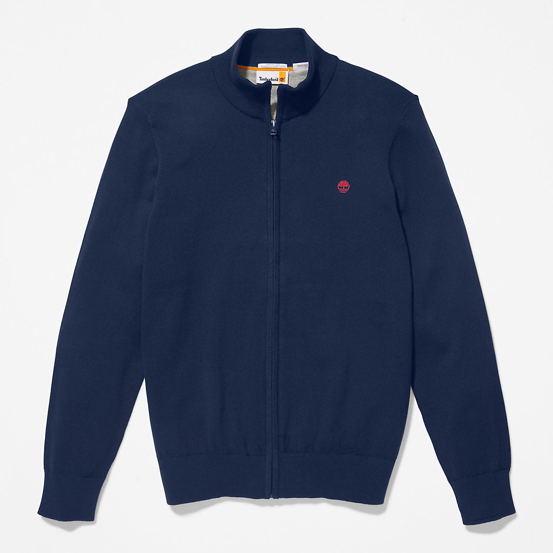 Mens Timberland Williams River Full-Zip Sweater for Men in Navy