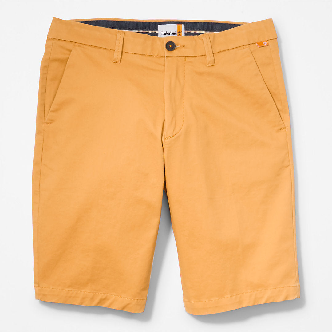 Mens Timberland Squam Lake Stretch Chino Shorts for Men in Orange