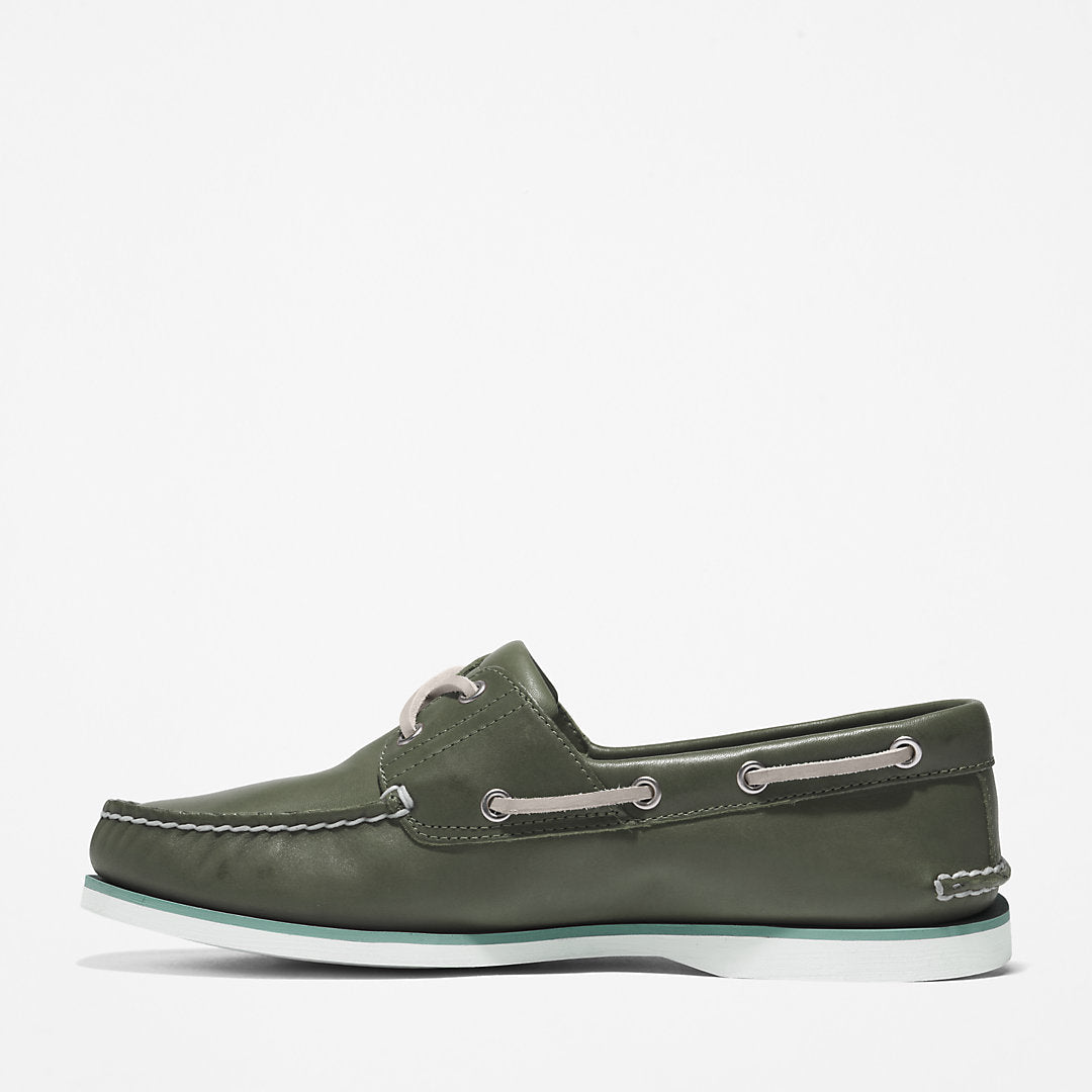 Mens Timberland Timberland® 2-Eye Classic Boat Shoe for Men in Dark Green