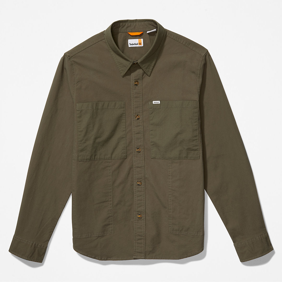 Mens Timberland Outdoor Heritage Overshirt for Men in Dark Green