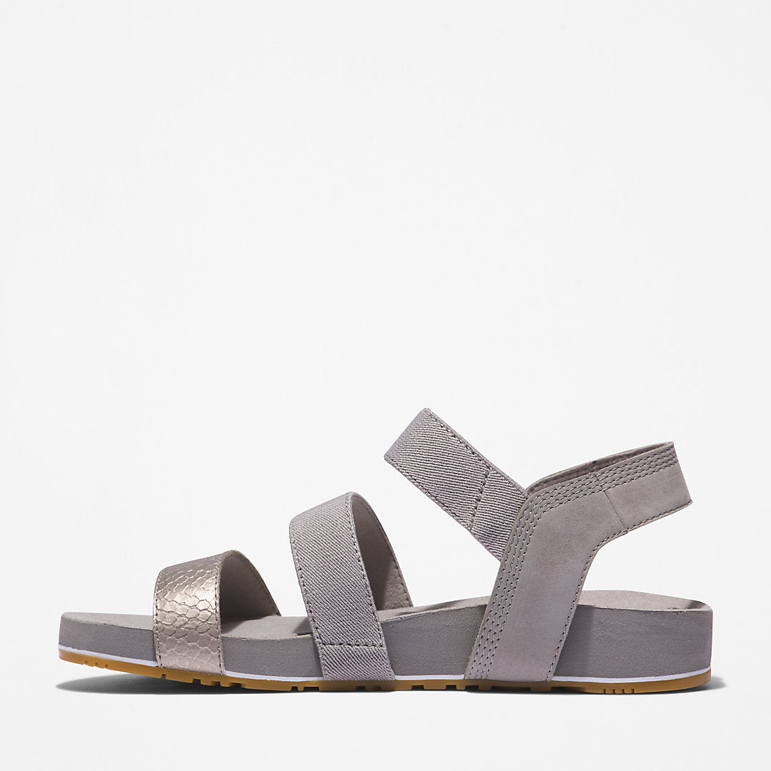 Womens Timberland Malibu Waves Ankle-strap Sandal for Women in Grey