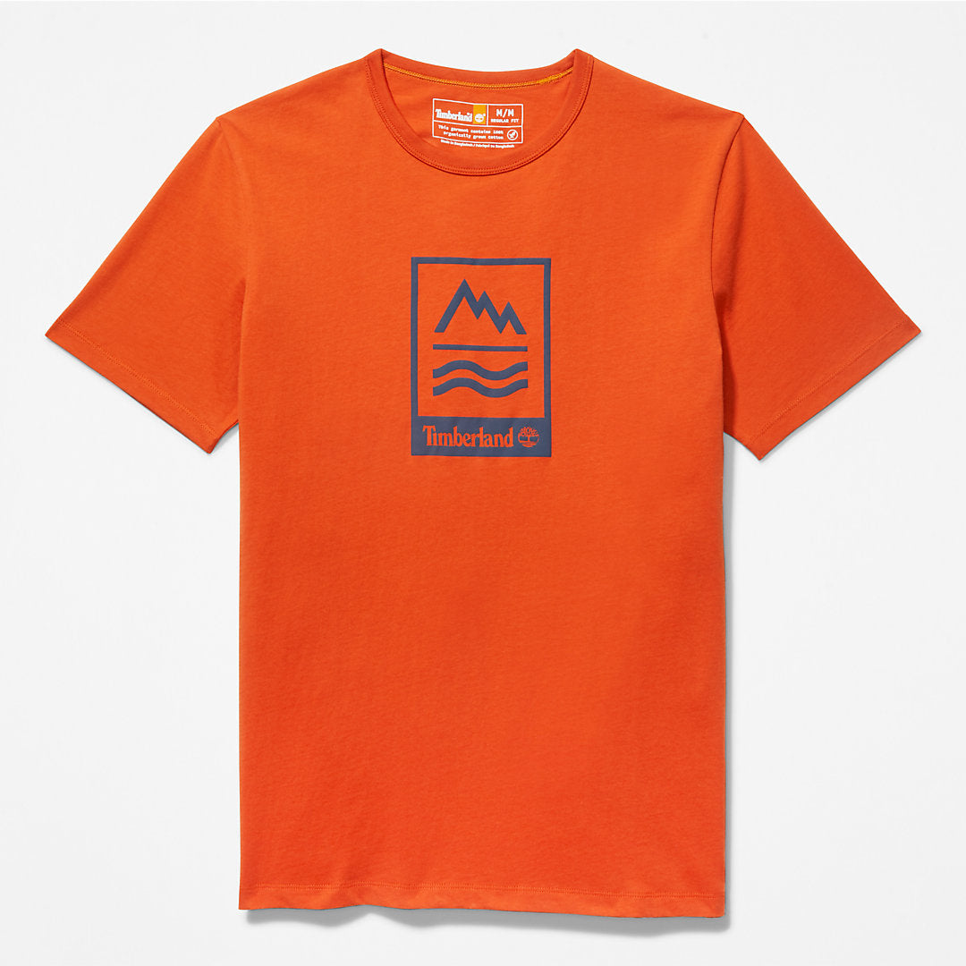 Mens Timberland Mountains-to-Rivers T-Shirt for Men in Orange