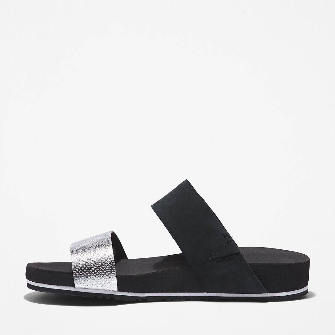 Womens Timberland Malibu Waves Slide Sandal for Women in Black