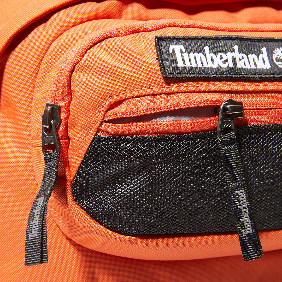 Mens Timberland Outdoor Archive Bungee Backpack in Orange