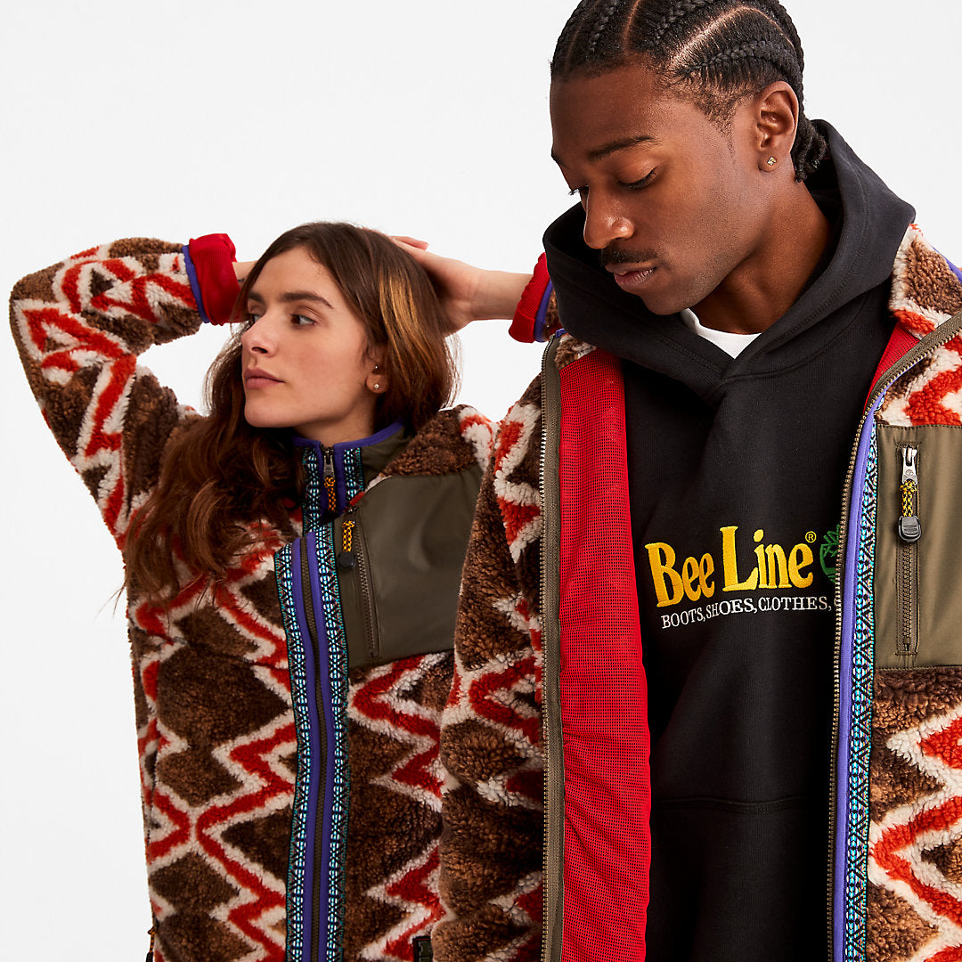 Mens Timberland Bee Line x Timberland® Fleece Jacket in Red