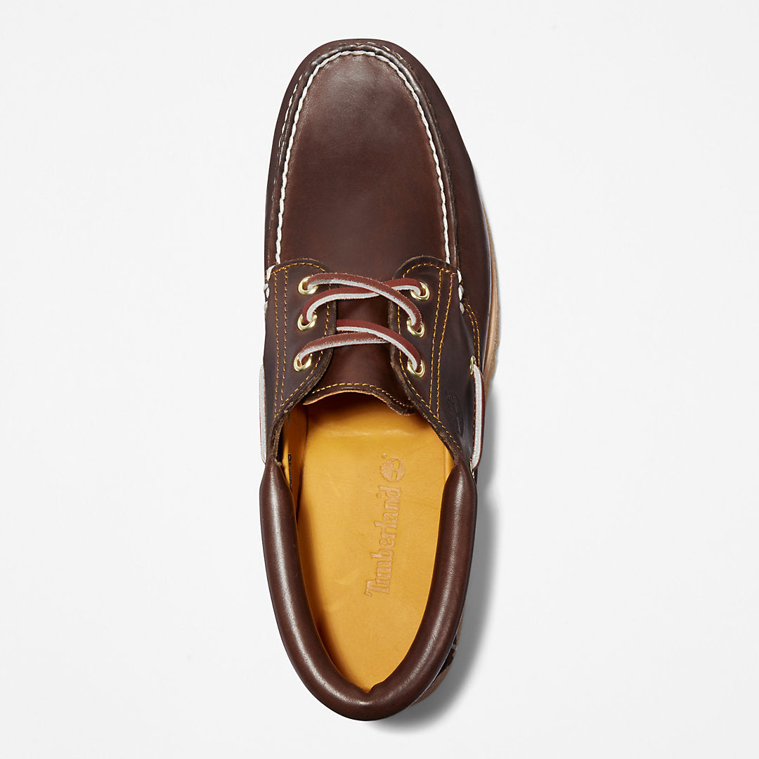 Mens Timberland Timberland® Authentic 3-Eye Boat Shoe for Men in Brown
