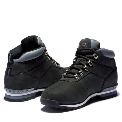Mens Timberland Splitrock Nubuck Mid Hiker for Men in Black/Silver