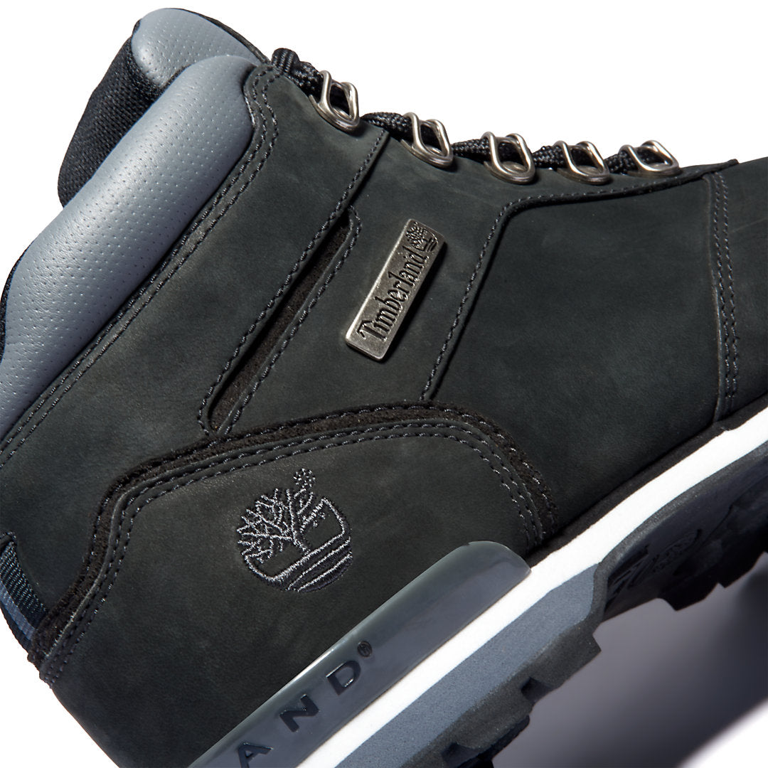 Mens Timberland Splitrock Nubuck Mid Hiker for Men in Black/Silver