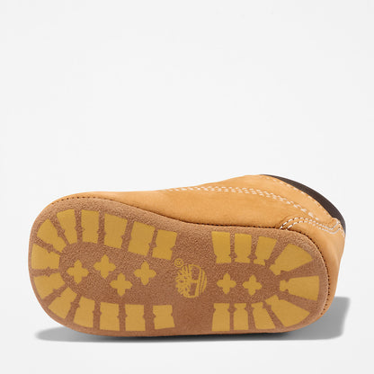 Kids Timberland Crib Bootie and Hat Set for Infant in Yellow