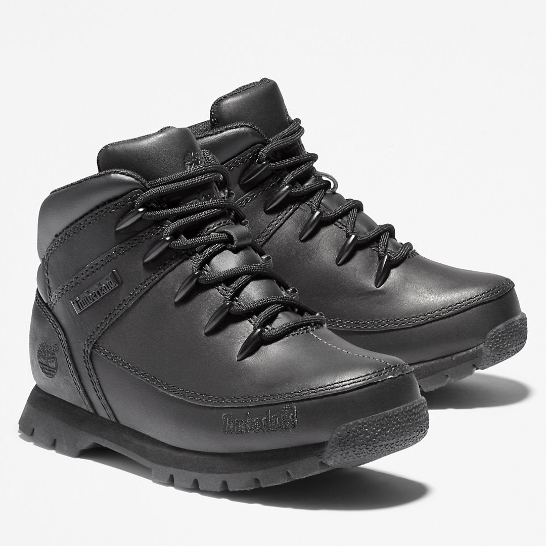 Kids Timberland Euro Sprint Mid Hiker for Youth in Black