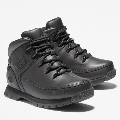 Kids Timberland Euro Sprint Mid Hiker for Youth in Black
