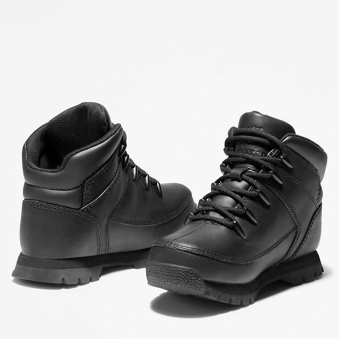 Kids Timberland Euro Sprint Full-grain Mid Hiker for Junior in Black