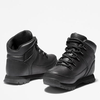Kids Timberland Euro Sprint Full-grain Mid Hiker for Junior in Black