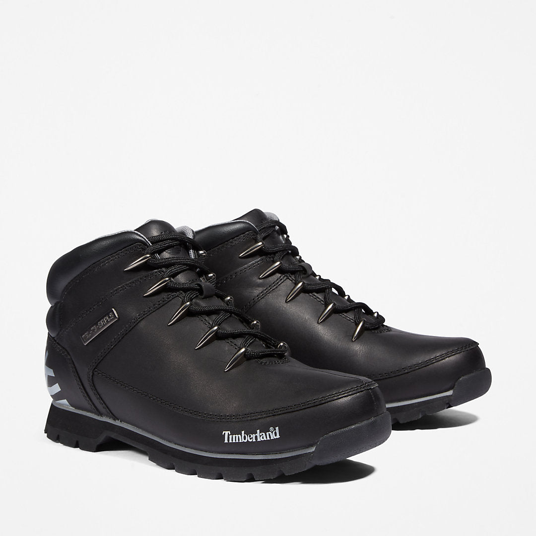 Mens Timberland Euro Sprint Hiker for Men in Black Full-grain
