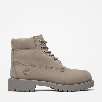 Kids Timberland 6 Inch Premium Boot for Youth in Grey