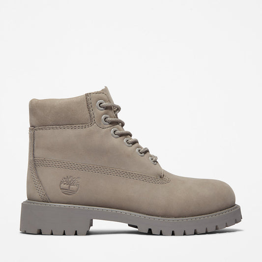 Kids Timberland 6 Inch Premium Boot for Youth in Grey