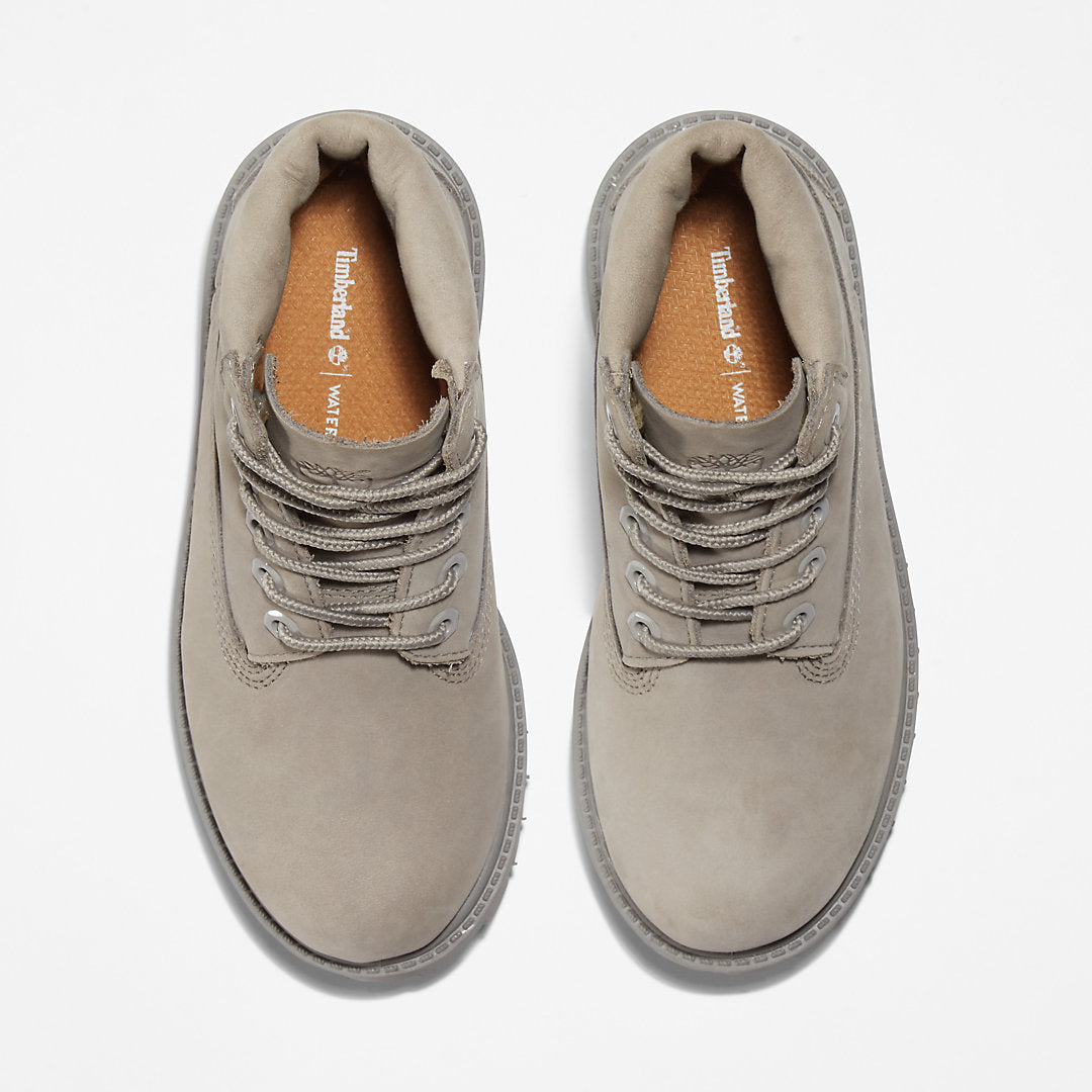 Kids Timberland 6 Inch Premium Boot for Youth in Grey
