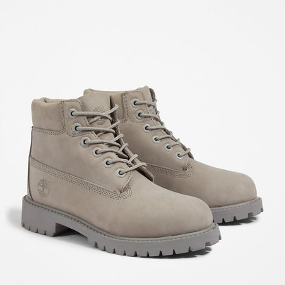 Kids Timberland 6 Inch Premium Boot for Youth in Grey