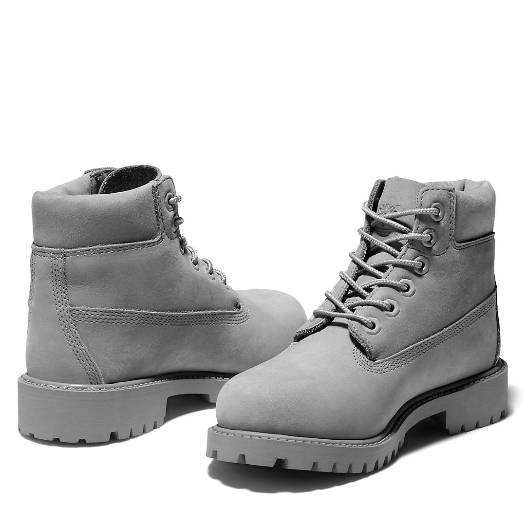 Kids Timberland 6 Inch Premium Boot for Youth in Grey