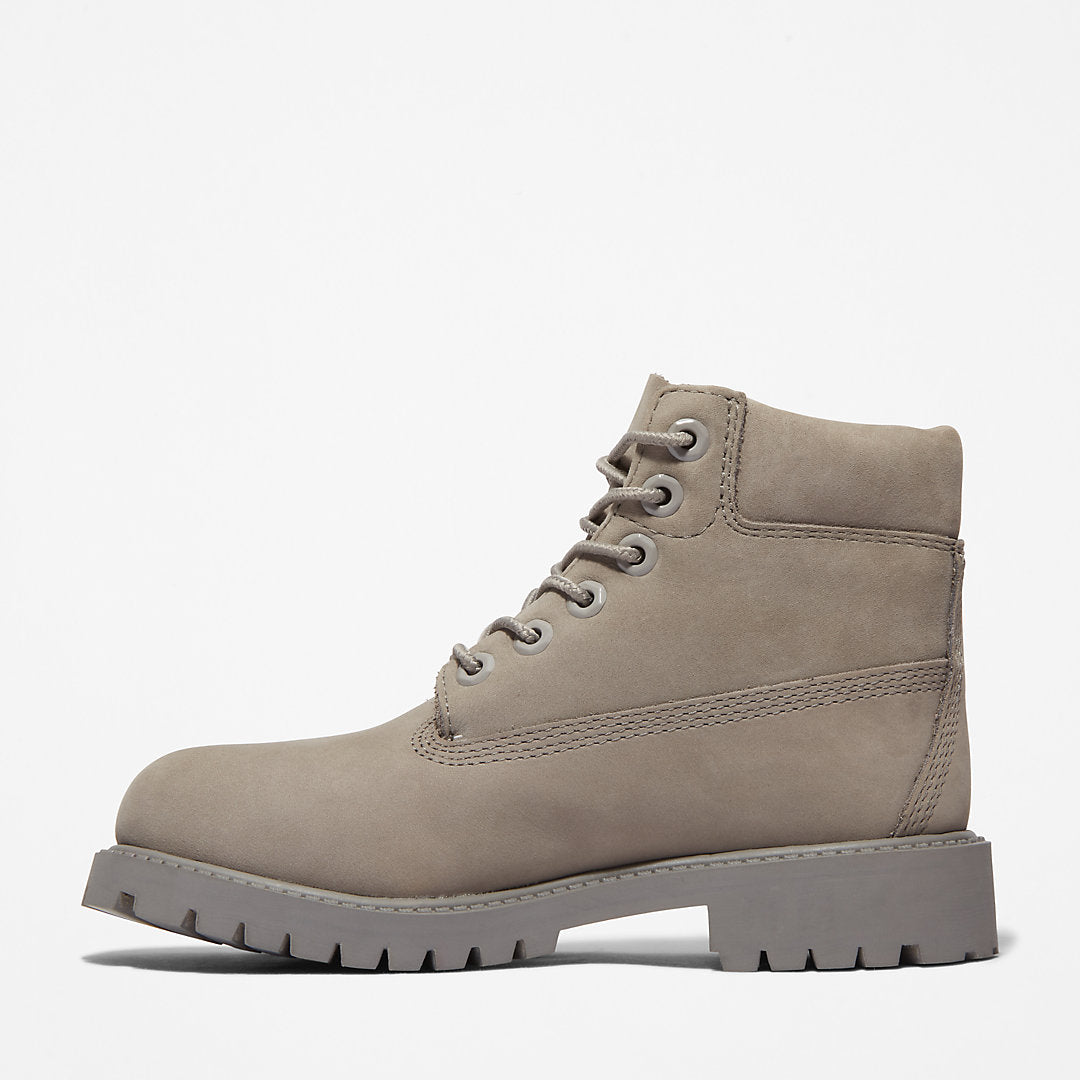 Kids Timberland 6 Inch Premium Boot for Youth in Grey