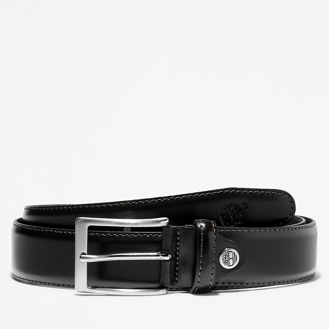 Mens Timberland Classic Squared Buckle Beltfor Men in Black