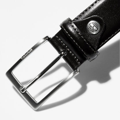 Mens Timberland Classic Squared Buckle Beltfor Men in Black