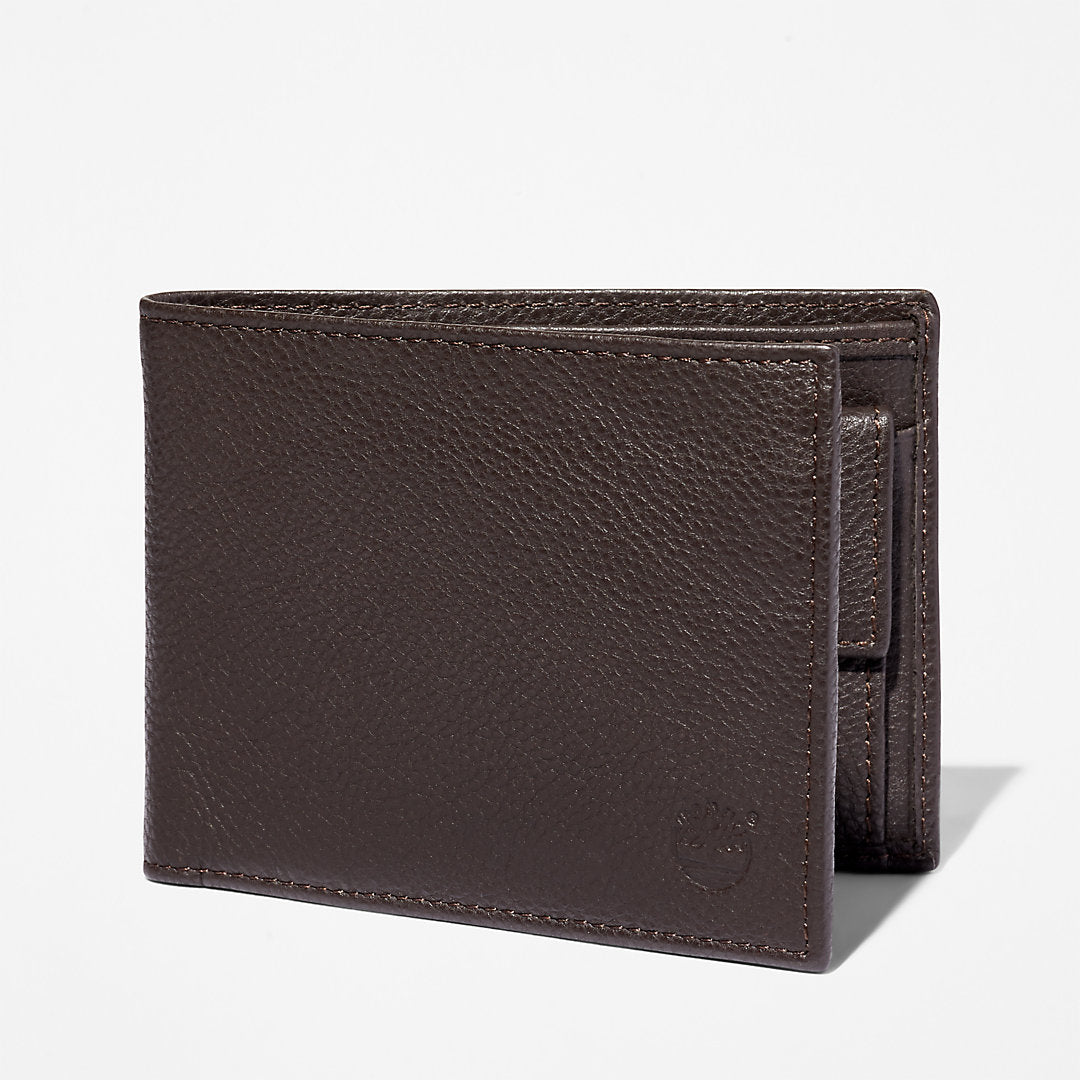 Mens Timberland Kennebunk Large Wallet for Men in Dark Brown