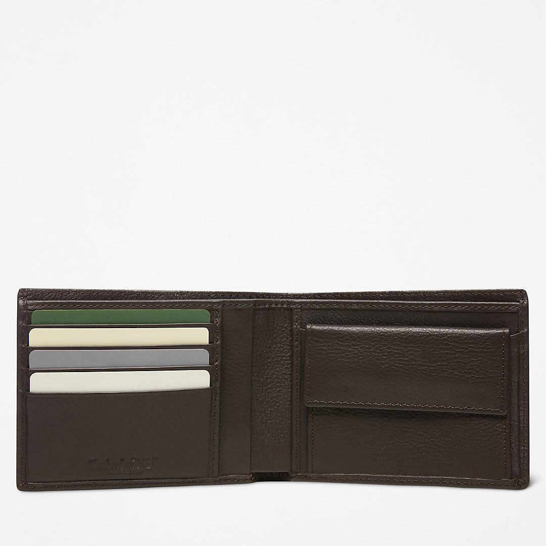 Mens Timberland Kennebunk Large Wallet for Men in Dark Brown