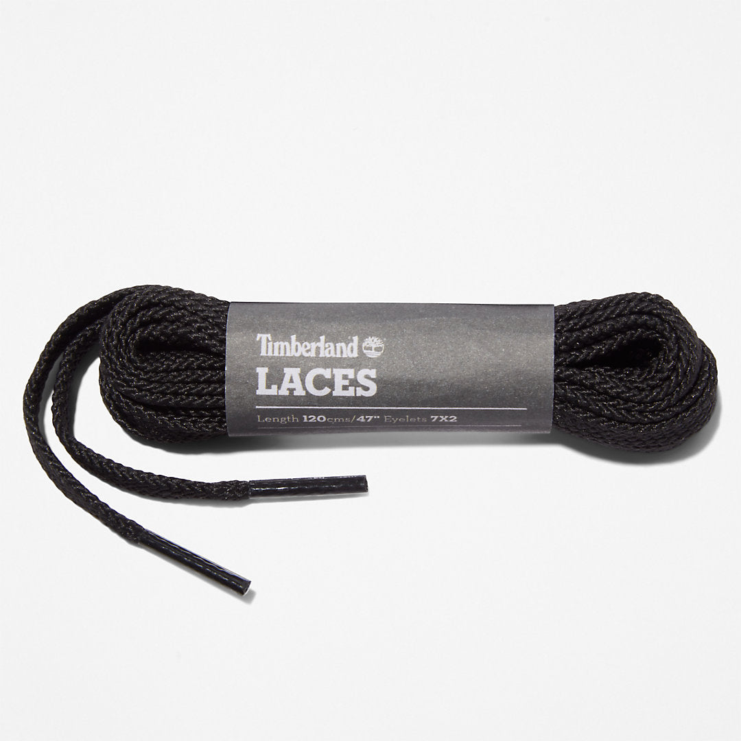 Mens Timberland 119.4cm / 47" Flat Replacement Laces in Black