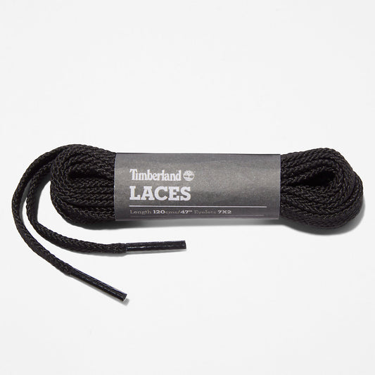 Mens Timberland 119.4cm / 47" Flat Replacement Laces in Black
