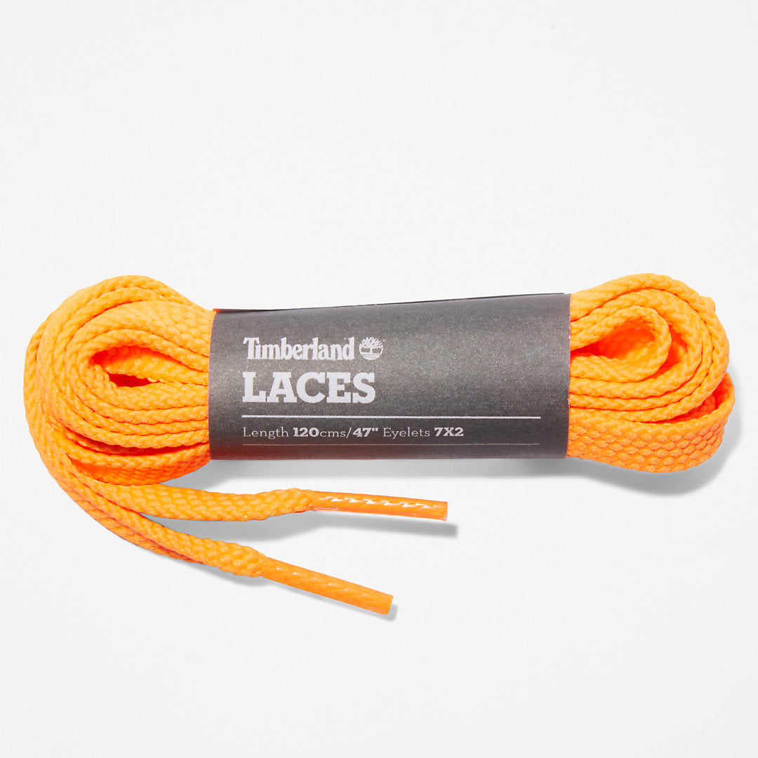Mens Timberland 119.4cm / 47" Flat Replacement Laces in Orange