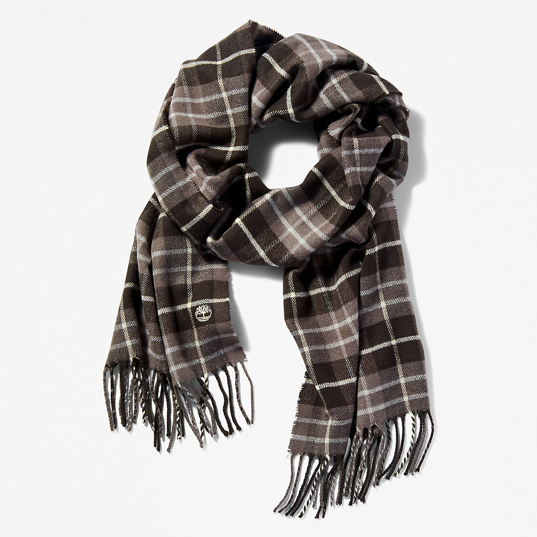 Mens Timberland Cape Neddick Scarf with Gift Box for Men in Grey