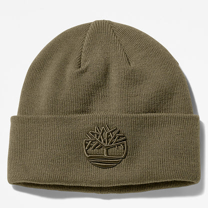 Mens Timberland Newington Embroidered Beanie for Men in Dark Green