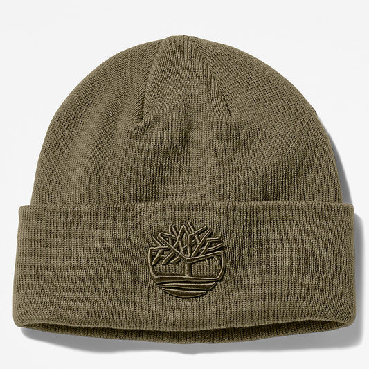 Mens Timberland Newington Embroidered Beanie for Men in Dark Green