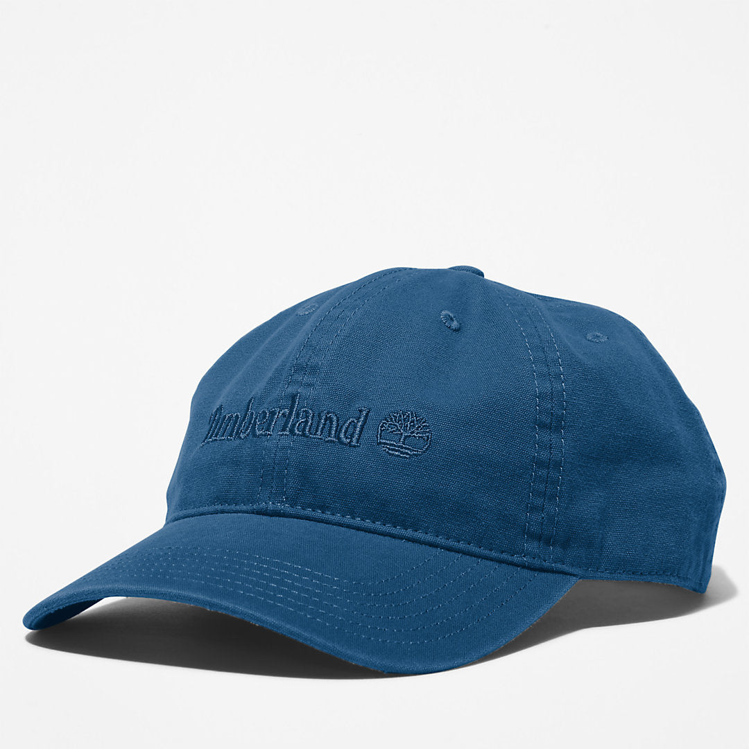 Mens Timberland Cooper Hill Cotton Canvas Baseball Cap for Men in Navy