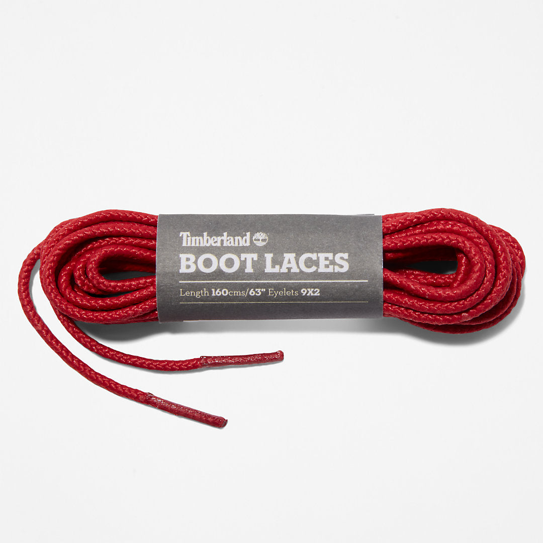 Mens Timberland 160cm/64'' Replacement Boot Laces in Red