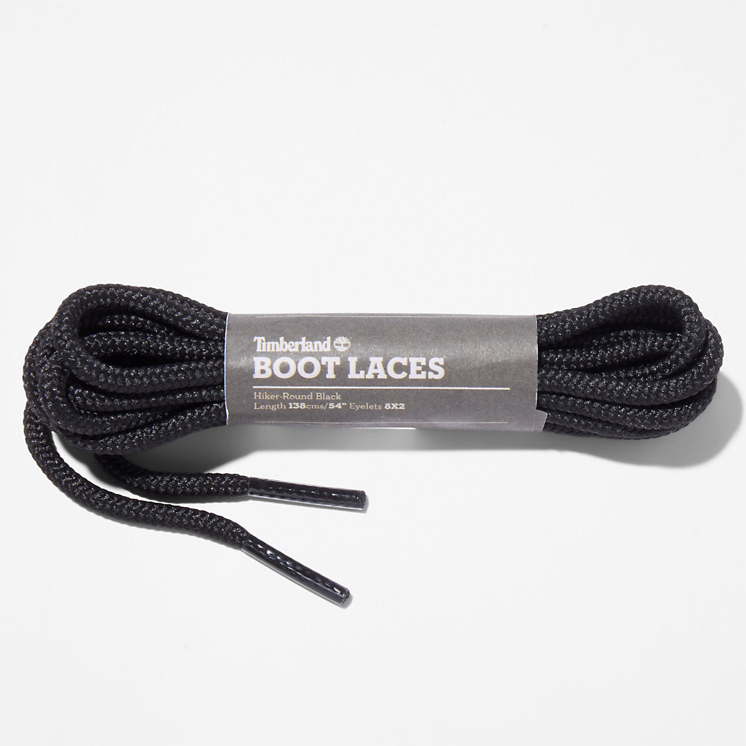 Mens Timberland 137cm/54'' Hiker Replacement Round Laces in Black