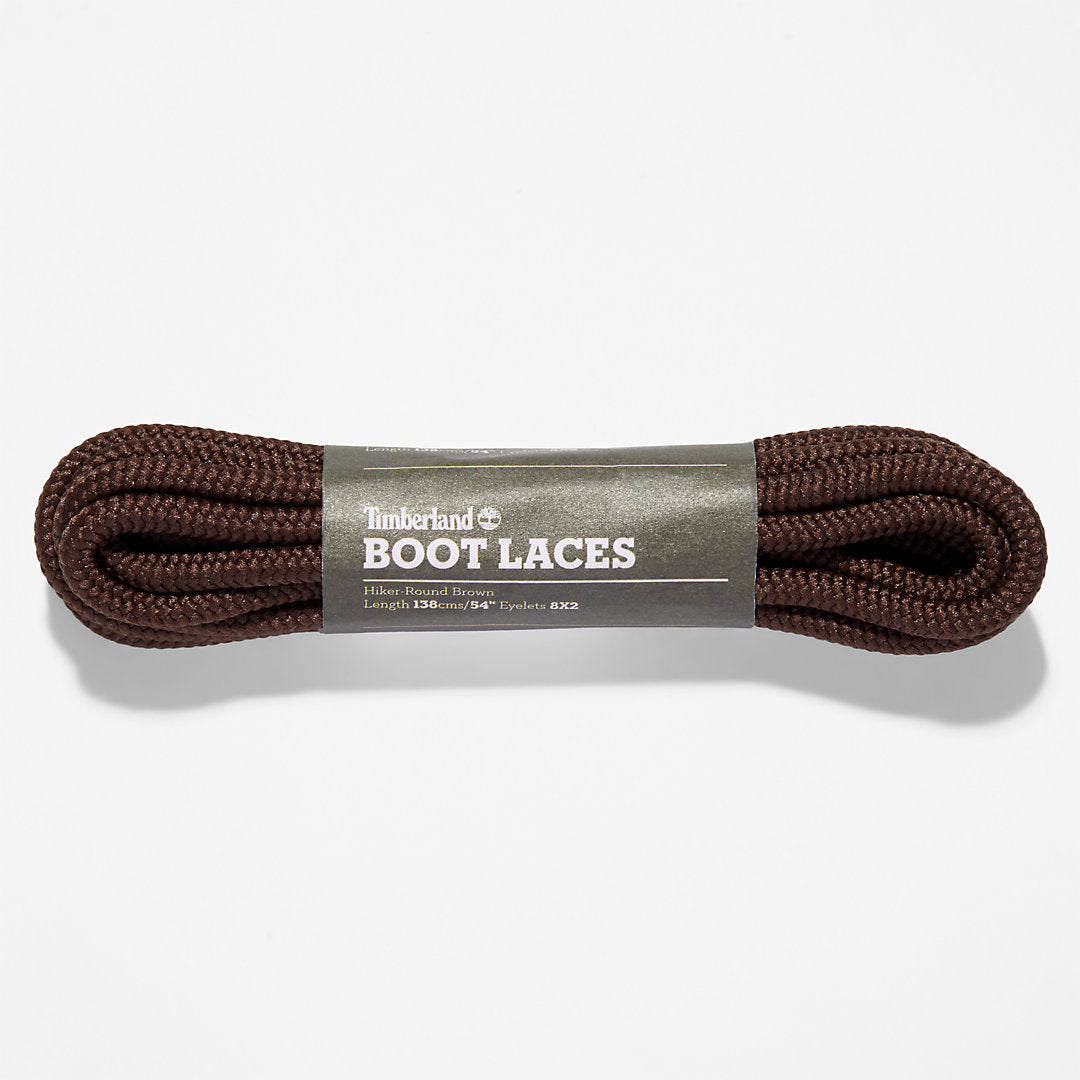 Mens Timberland 137cm/54'' Hiker Replacement Round Laces in Dark Brown
